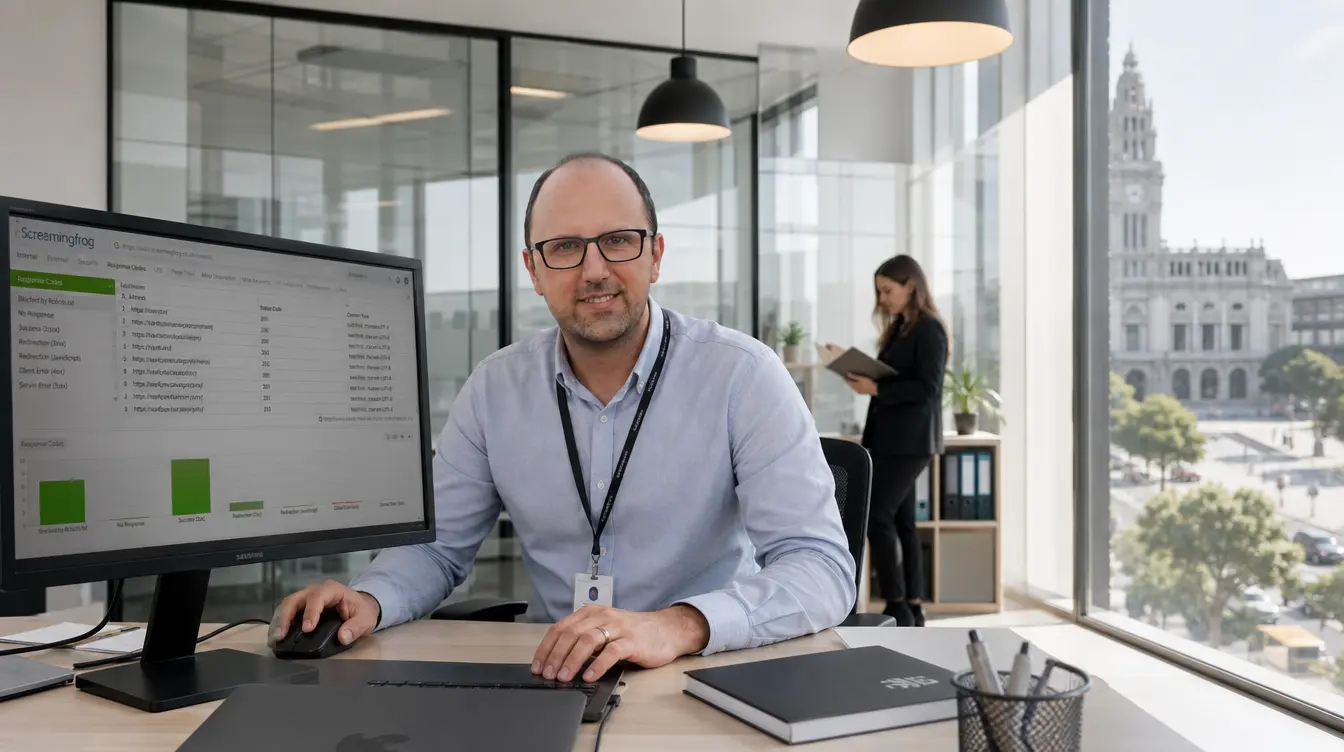 Consultor SEO a auditar um site